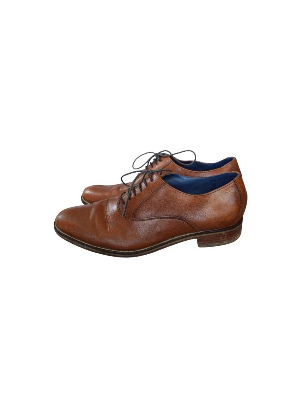 Cole Haan Plain Toe Derby Shoes Men Size 9.5 Nike Air Technology Soles Gentleman
